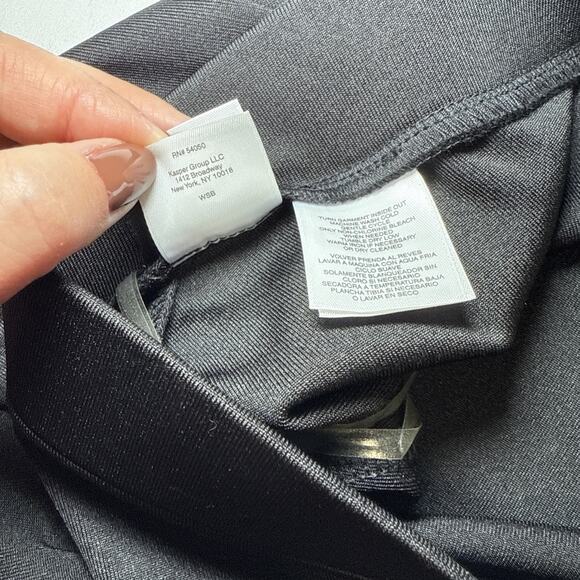 KASPER Black Knit Stretch Long Maxi Skirt SZ 1X Plus Size Office Wear Formal NWT - Picture 7 of 15